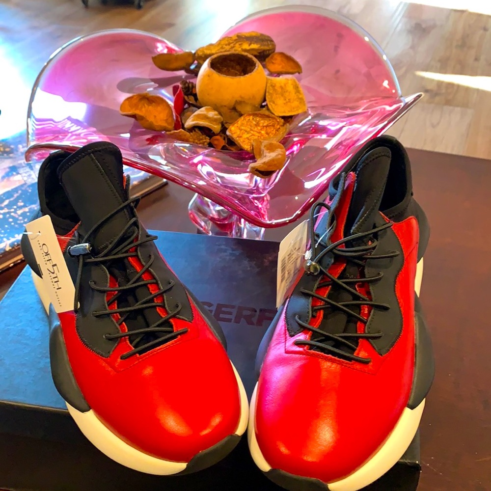 Karl Lagerfeld rare sports luxury leather sneakers